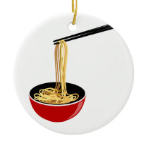 Noodles Ceramic Ornament