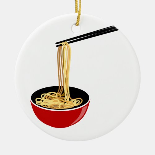 Noodles Ceramic Ornament