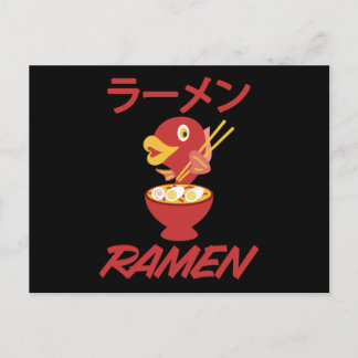 Noodles Fish Anime Manga Funny Japan Otaku Cat Postcard