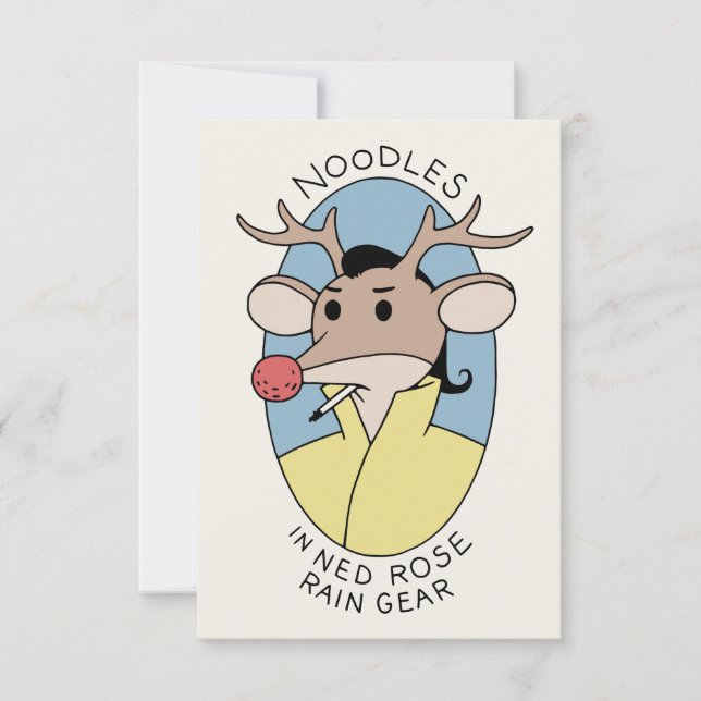 Noodles In Ned Rose Rain Gear (Front)