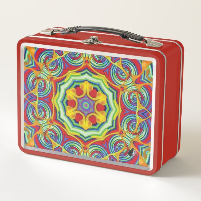 Noodles Kaleidoscope Metal Lunchbox (Front)