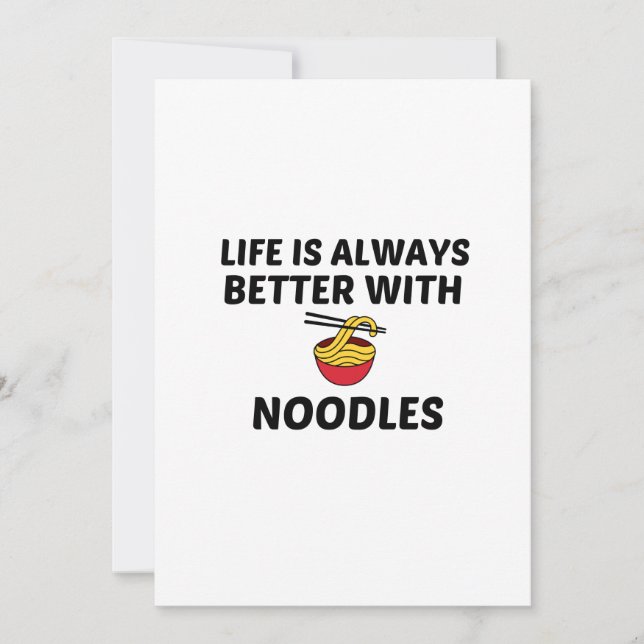 NOODLES LIFE IS BETTER THANK YOU CARD (Front)