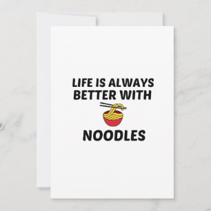 NOODLES LIFE IS BETTER THANK YOU CARD