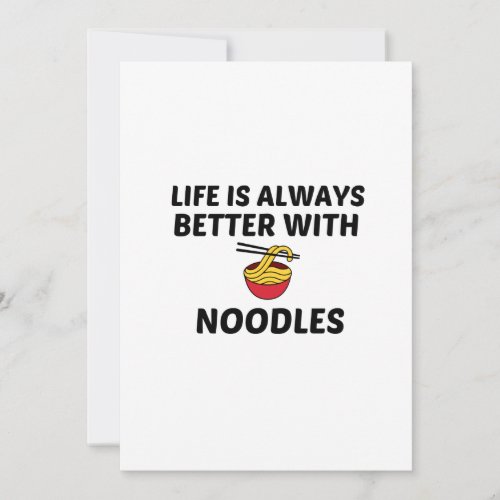 NOODLES LIFE IS BETTER THANK YOU CARD
