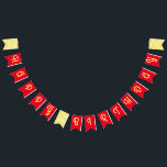 Noodles Pasta Kid 1st Birthday Party Italian Bunting Flags<br><div class="desc">Adorable noodles and pasta colorful cute birthday party invitations are perfect for a kid that loves Italian food on their 1st birthday celebration! Customize the text to make them your own. The modern look and feel is the perfect way to celebrate your little one that loves noodles and pasta on...</div>