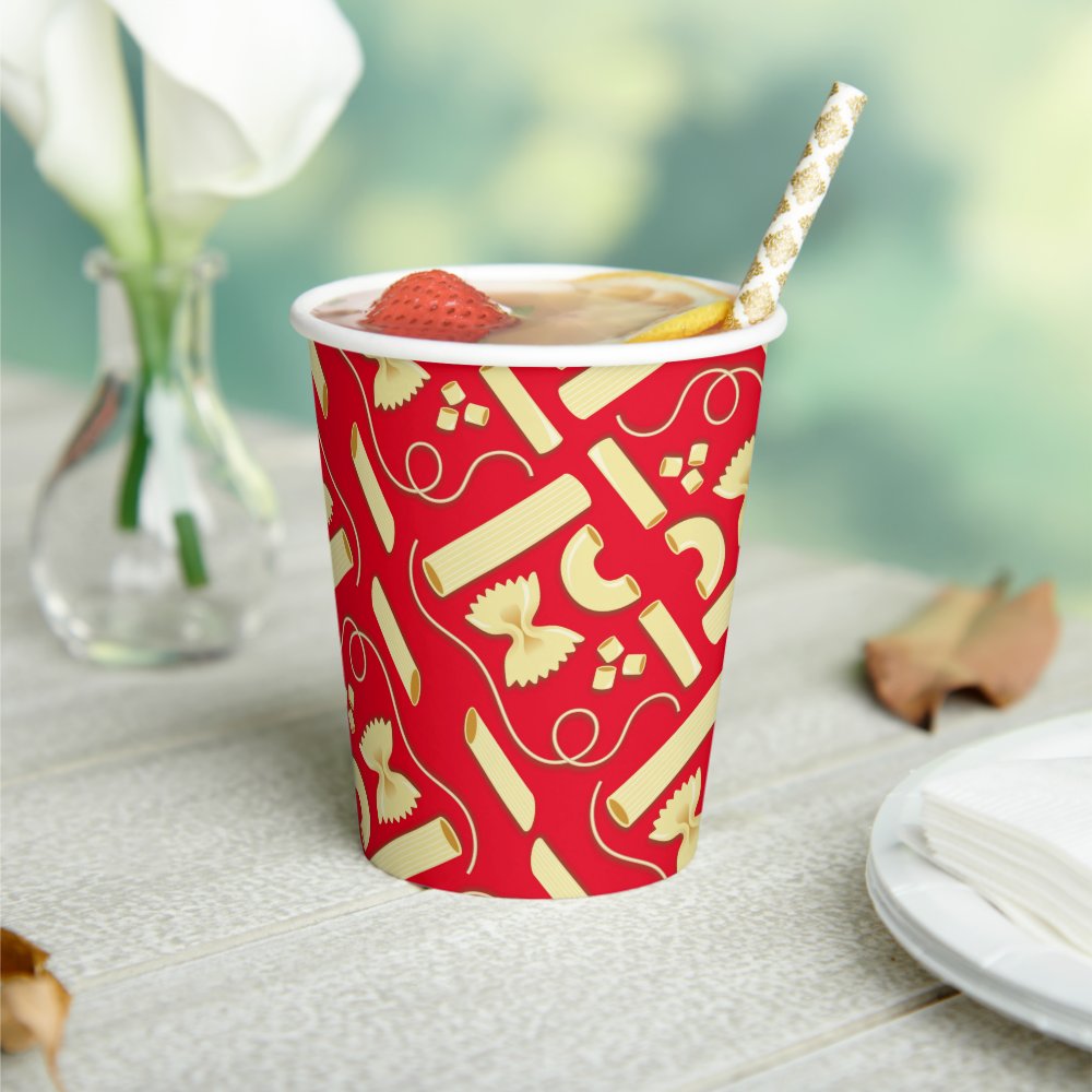 Noodles Pasta Kid 1st Birthday Party Italian Paper Cups sold by Grabber ...