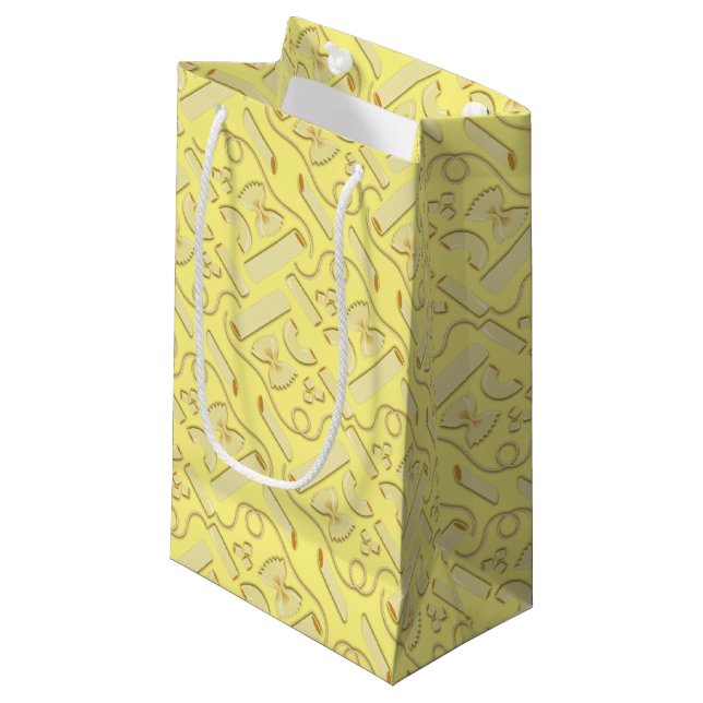 Noodles Pasta Kid 1st Birthday Party Italian Small Gift Bag (Front Angled)