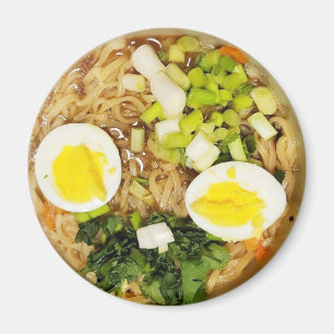 Noodles, Ramen Funny Soup Photo Magnet