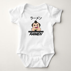 Noodles Sumo Wrestler Anime Manga Fun Japan Otaku Baby Bodysuit