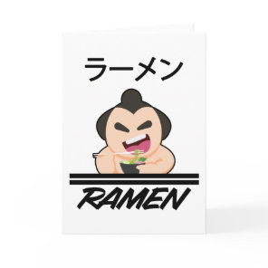 Noodles Sumo Wrestler Anime Manga Fun Japan Otaku Card