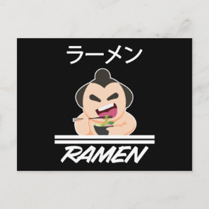 Noodles Sumo Wrestler Anime Manga Fun Japan Otaku Postcard