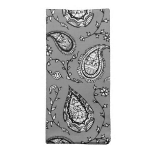 Nooga Paisley _ Gray Cloth Napkin