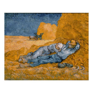 Noon – Rest from Work by Vincent Van Gogh Poster
