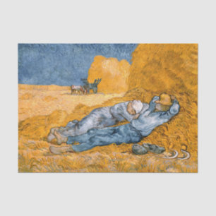 Noon, rest from work by Vincent Van Gogh  Tissue Paper