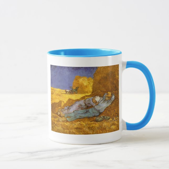 Noon, Rest From Work Van Gogh Fine Art Mug (Right)