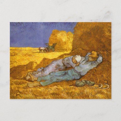Noon Rest From Work Van Gogh Fine Art Postcard