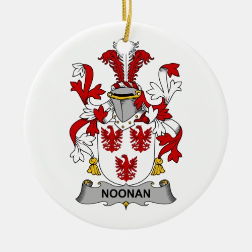 Noonan Family Crest Ceramic Ornament