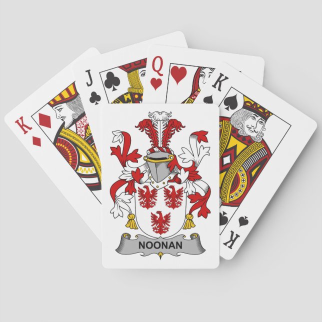 Noonan Family Crest Poker Cards (Back)