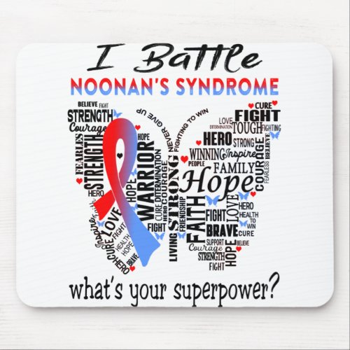 Noonans Syndrome Awareness Month Ribbon Gifts Mouse Pad
