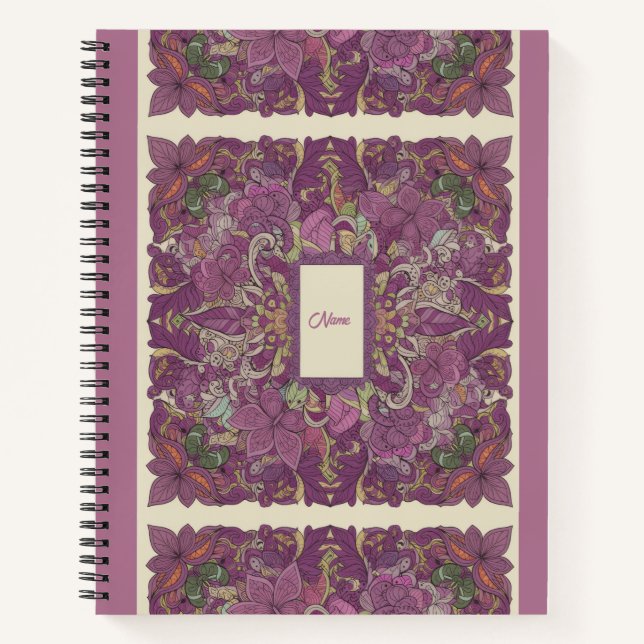 Nooracle Plum Intricate Growth Journal (Front)