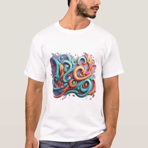 NoorVibe Creations Elevate Your Style with 3D Log T_Shirt