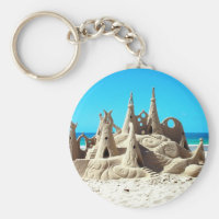 Noosa Beach Sandcastle Keychain