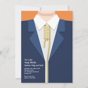 Noose Bachelor Party Invitation