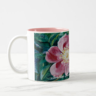 Nootka Rose ~ (Rosa nutkana) Two-Tone Coffee Mug