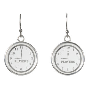 NOP Clock Logo earrings