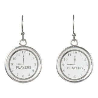 NOP Clock Logo earrings