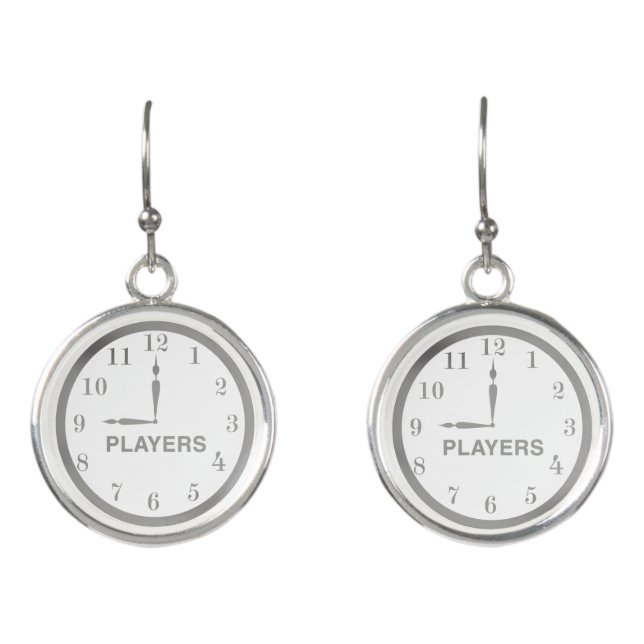 NOP Clock Logo earrings (Front)