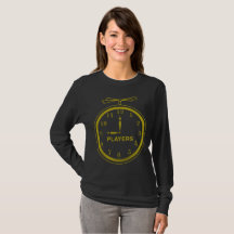 NOP Clock Logo Long-sleeved t-shirt