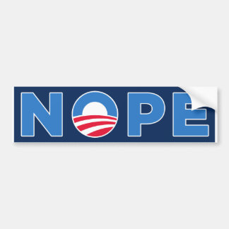 NOPE BUMPER STICKER