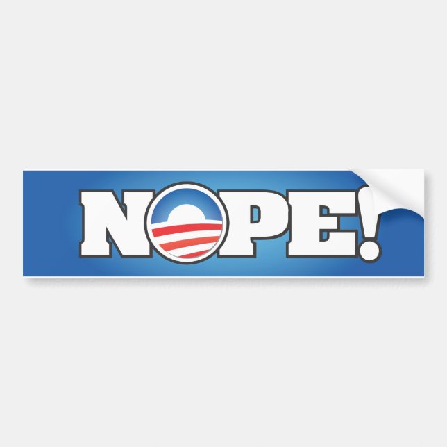 NOPE BUMPER STICKER (Front)