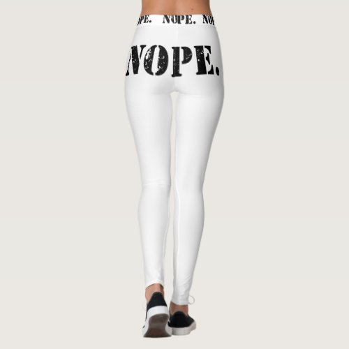 NOPE Butt Print Yoga pants