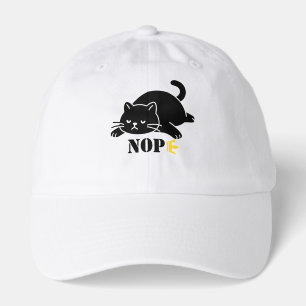 NOPE Cat Funny for Cat Lovers Hat