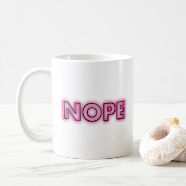 NOPE Coffee Mug (With Donut)