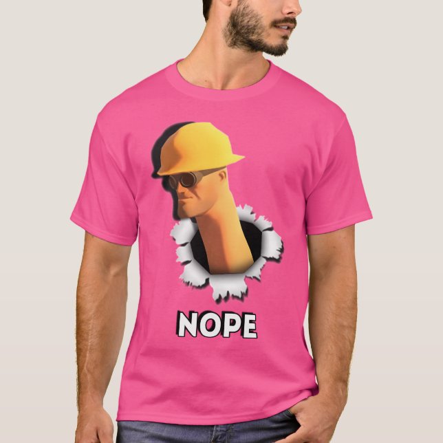 Nope Engineer Tf2 T-Shirt (Front)