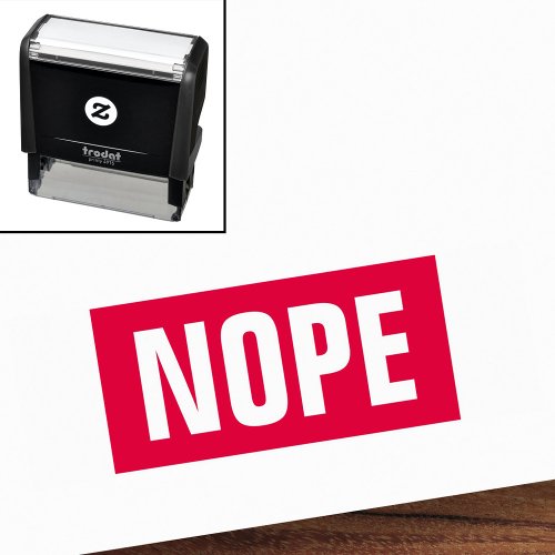 Nope funny self_inking stamp