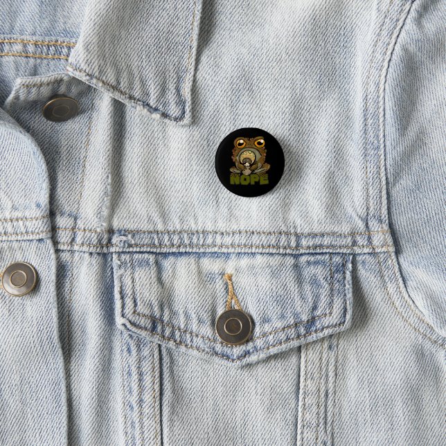 Nope! Grumpy Toad Button (In Situ)