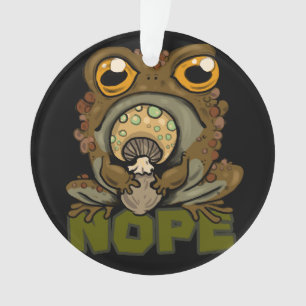 Nope! Grumpy Toad Ornament