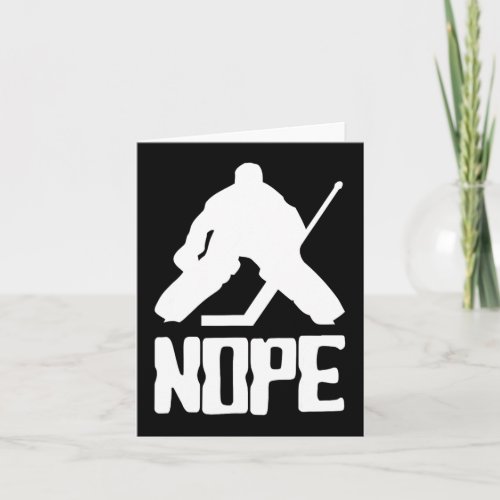 Nope Hockey Goalie  Card