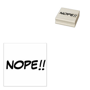 "NOPE" Ink Stamp