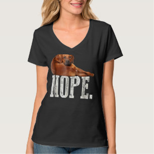 Nope Lazy Rhodesian Ridgeback Dog Lover Tee