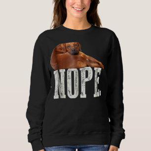 Nope Lazy Rhodesian Ridgeback Dog Lover Tee