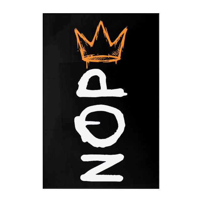 Nope No Kings America Democracy Anti-Trump I Acrylic Print (Front)