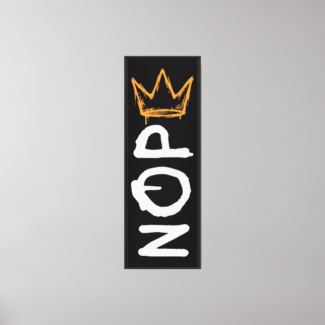 Nope No Kings America Democracy Anti-Trump I Canvas Print (Front)