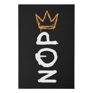 Nope No Kings America Democracy Anti-Trump I Faux Canvas Print