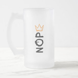 Nope No Kings America Democracy Anti-Trump I Frosted Glass Beer Mug