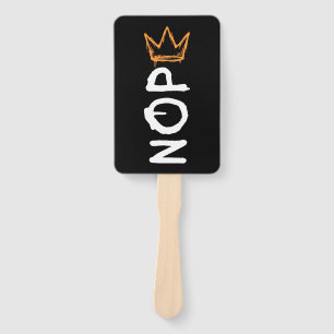 Nope No Kings America Democracy Anti-Trump I Hand Fan